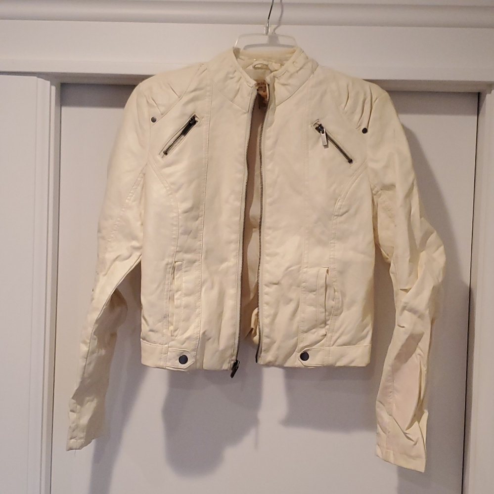White Leather Jacket